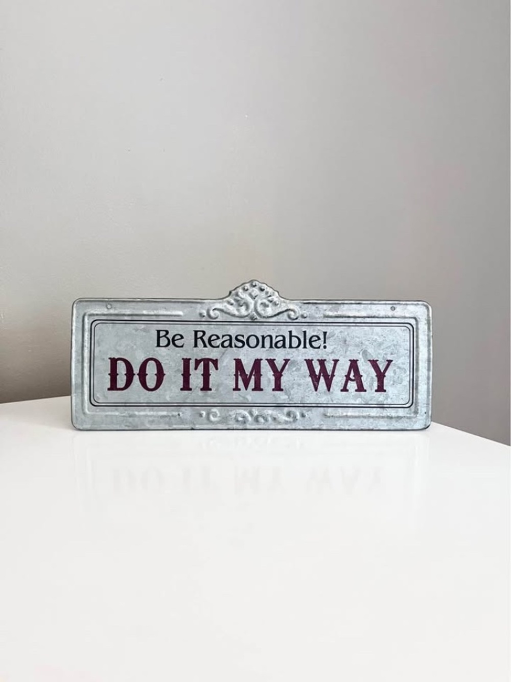 Funny Metal Novelty Sign